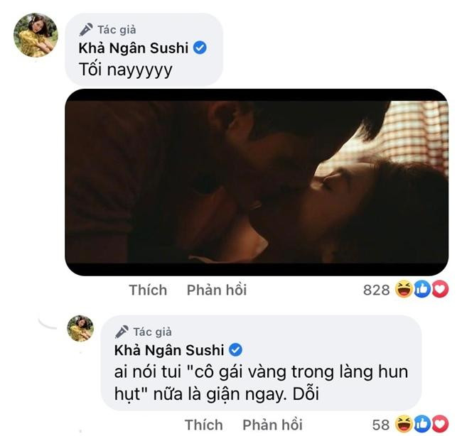 Khả Ngân thành công thoát khỏi "dớp" hôn hụt. Khả Ngân thành công thoát khỏi "dớp" hôn hụt.