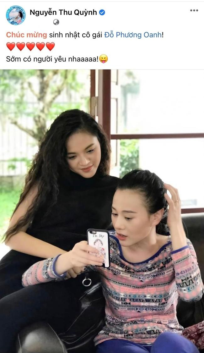 Phương Oanh và Thu Quỳnh khi đóng chung trong phim "Ngược Chiều Nước Mắt".