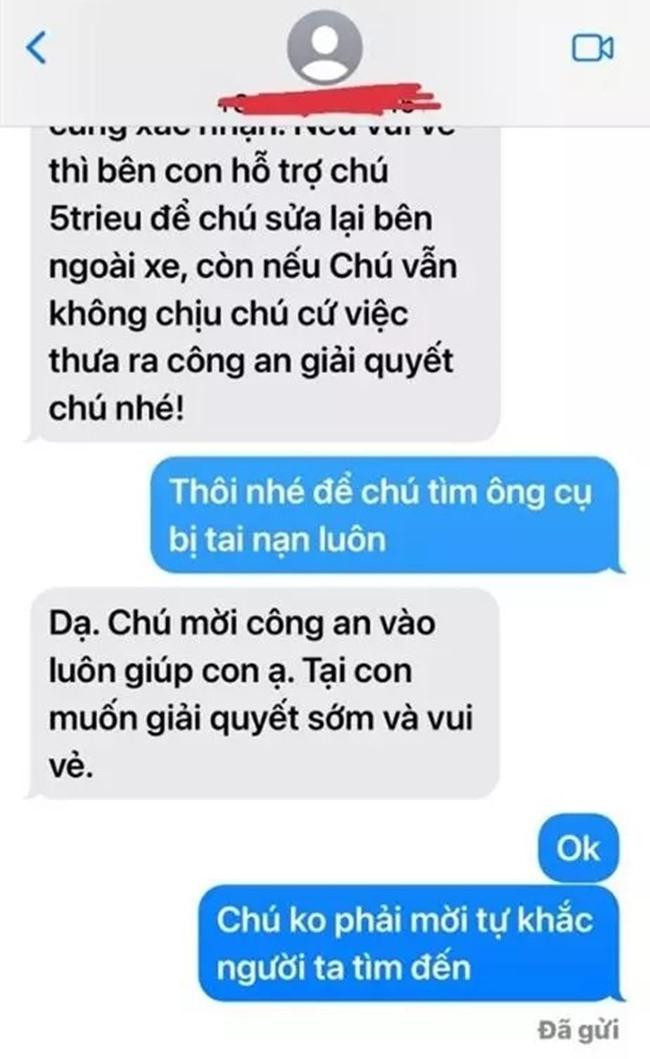 Tin nhắn được cho là của phía Ưng Hoàng Phúc trao đổi với người bị nạn. - Ảnh: FBNV