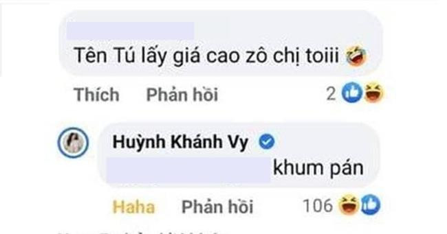 ...bình luận nhận nhiều ý kiến trái chiều của Khánh Vy. - Ảnh: FBNV ...bình luận nhận nhiều ý kiến trái chiều của Khánh Vy. - Ảnh: FBNV