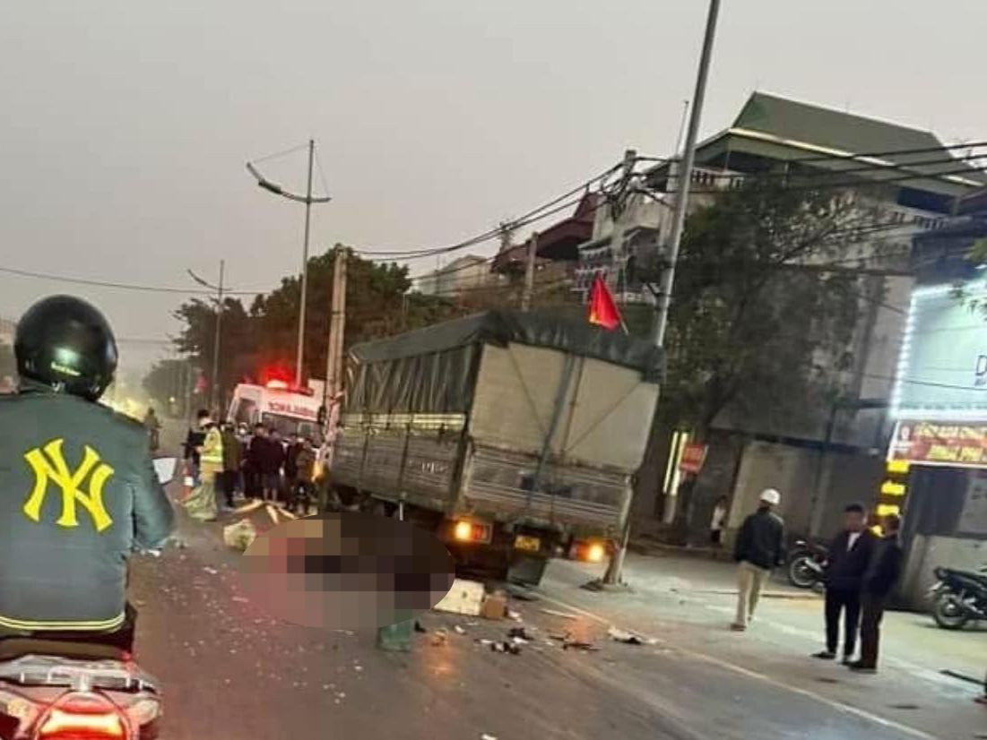 Hiện trường vụ tai nạn người dân chia sẻ.