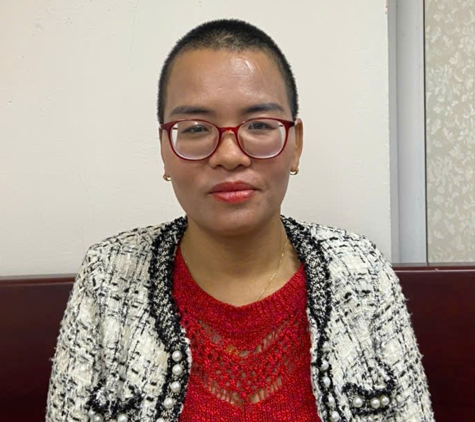 Đối tượng Đậu Thanh Tâm tại cơ quan công an. Ảnh CACC