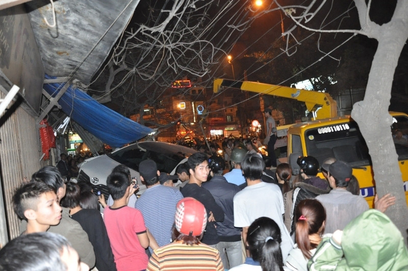 Hiện trường vụ tai nạn. Ảnh: Tuấn Nguyễn