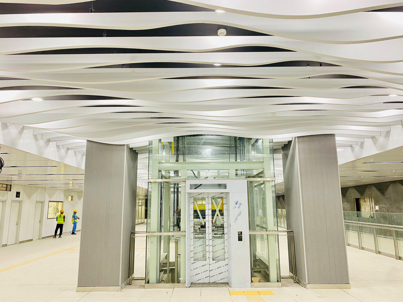 Khu vực sảnh chính của tầng B1 Ga Ba Son. Khu vực sảnh chính của tầng B1 Ga Ba Son.