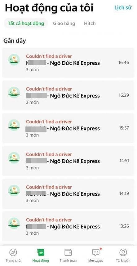 Trải nghiệm bị "hủy đơn" liên tục trong ngày hôm nay của một bạn Gen Z kiên trì. Trải nghiệm bị "hủy đơn" liên tục trong ngày hôm nay của một bạn Gen Z kiên trì.