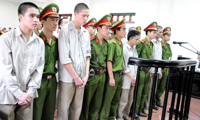 8 bị cáo trong phiên tòa sáng nay 5/9