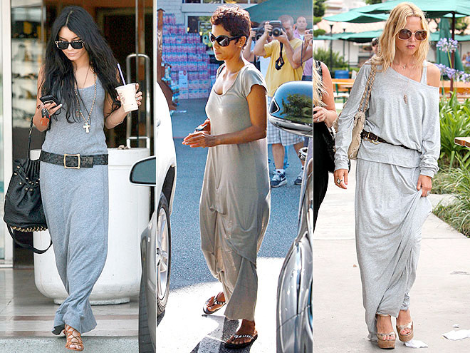 Siêu mẫu Kate Moss, Jada Pinkett Smith và ca sĩ Christina Aguilera đều yêu thích những bộ body suit kết hợp với áo khoác màu đen Sao phim “Chạng vạng” Kristen Stewart, Anna Paquin và Khloe Kardashian đang chuộng đầm hai màu đen – xanh dương Sao trẻ Miley Cyrus, Cat Deeley và ca sĩ Katy Perry đều đang diện những đôi bốt tua rua Những chiếc đầm có đường khoét ấn tượng đang là sự lựa chọn hàng đầu của Audrina Patridge, “miêu nữ” Halle Berry và Zoe Saldana Diễn viên Sienna Miller, Leighton Meester và Amy Smart diện sandal nhiều móc khóa Đầm trắng kết hợp cùng sandal cao gót trắng đang là mốt được January Jones, Cat Deeley và Diane Kruger ưa chuộng Liv Tyler, Kate Bosworth và Eva Mendes thi nhau diện những chiếc đầm hoa nhí dễ thương Vanessa Hudgens, Halle Berry và Rachel Zoe thích mặc váy maxi màu ghi ra đường Shenae Grimes, Whitney Port và Jenna Dewan trẻ trung khi diện váy ngắn xếp nếp bằng da