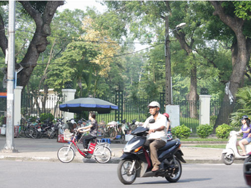 Khu đất dự kiến được lấy để xây dựng dàn đỗ xe cao tầng