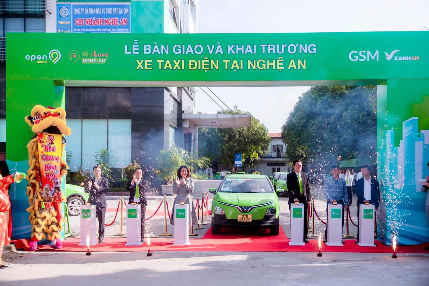 Taxi Mailove tại Nghệ An đã chọn ô tô điện mua từ GSM để kinh doanh dịch vụ.