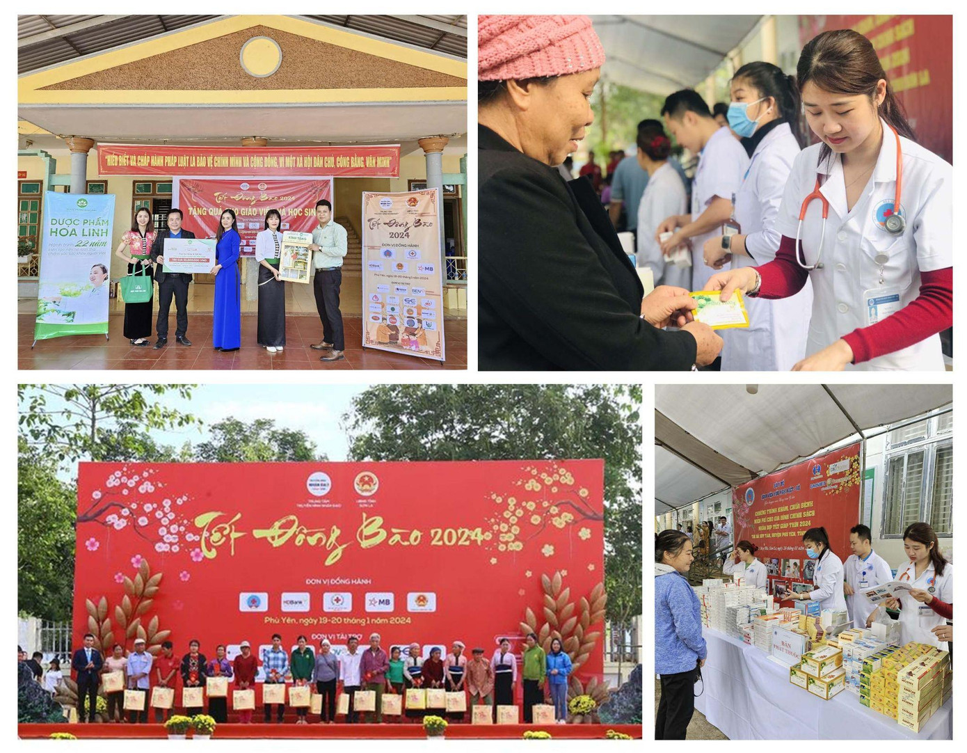 Dược phẩm Hoa Linh trao tặng “Tủ thuốc Bảo Thanh” và quà tặng cho đồng bào Phù Yên - Sơn La