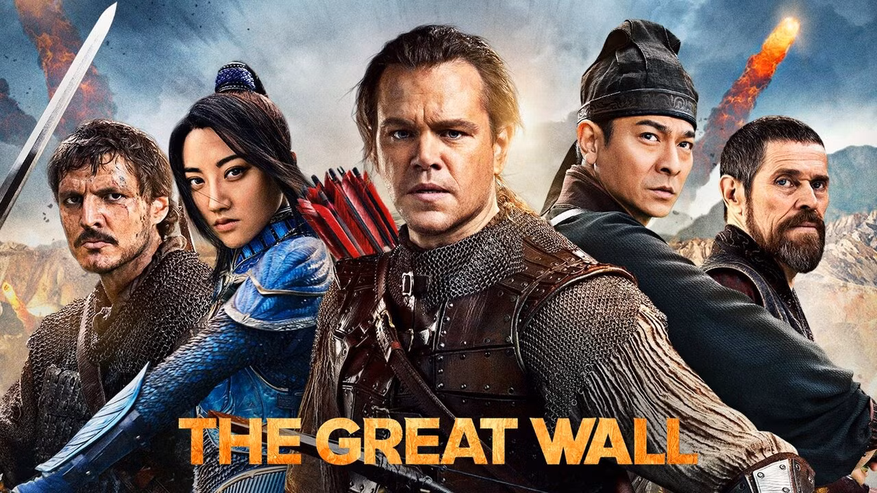 Tử chiến Trường Thành - The Great Wall (2016): Bộ phim của đạo diễn Trương Nghệ Mưu có kinh phí sản xuất 150 triệu USD tập hợp dàn sao khủng của Trung Quốc và Hollywood như Matt Damon, Cảnh Điềm, Pedro Pascal, Willem Dafoe, Lưu Đức Hoa, Trương Hàm Dư, Lộc Hàm, Bành Vu Yến, Lâm Canh Tân, Vương Tuấn Khải, Trịnh Khải, Hoàng Hiên... nhưng cuối cùng trở thành bom xịt vì xây dựng nhân vật thiếu điểm nhấn đặc trưng, nội dung kém hấp dẫn chỉ toàn hô hào khẩu hiệu.