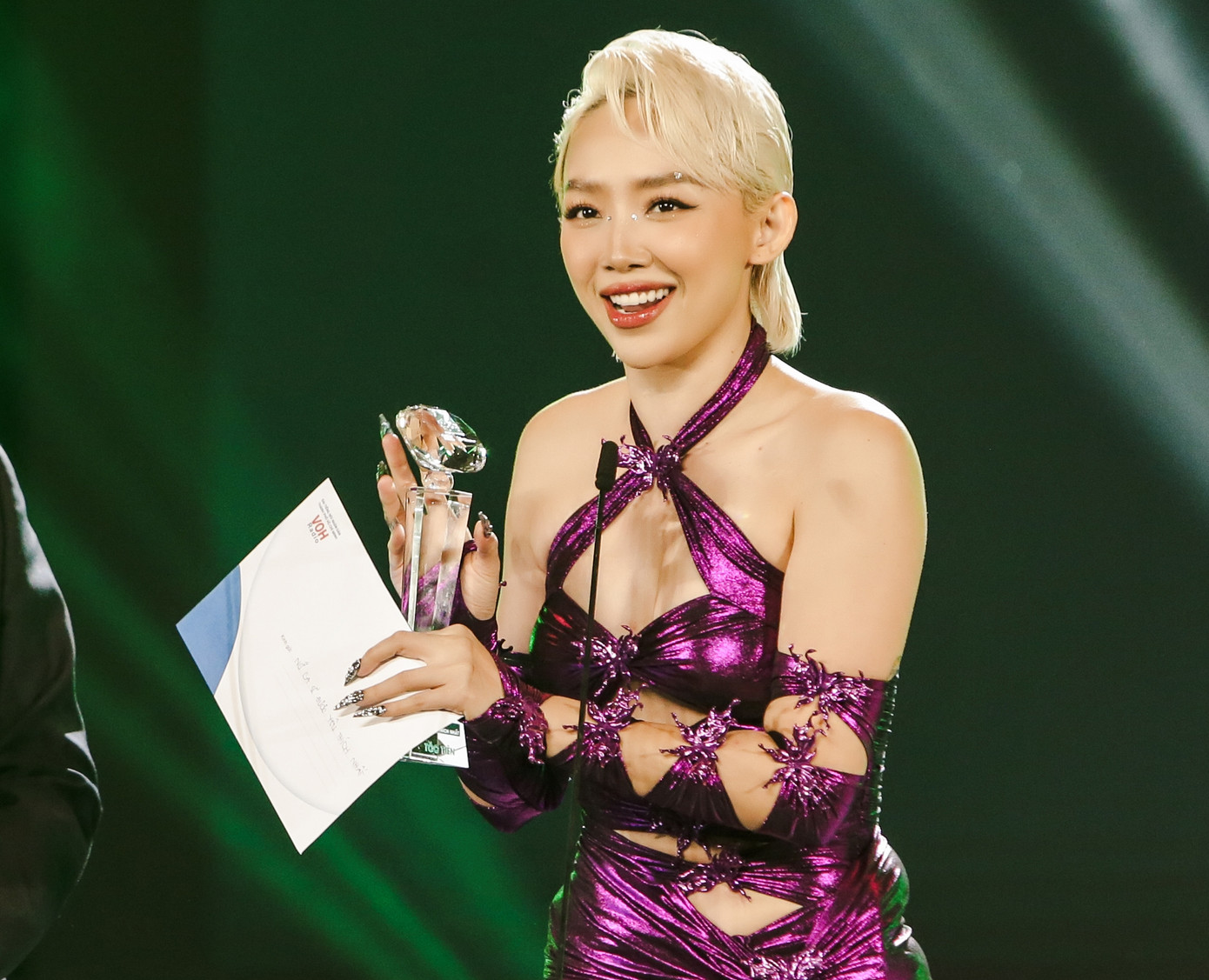 Nữ ca sĩ Tóc Tiên được đề cử ở nhiều hạng mục lớn, song cô để thua đàn chị Hoàng Thùy Linh. Tuy vậy, Tóc Tiên vẫn là Nữ ca sĩ được yêu thích nhất do khán giả bình chọn.