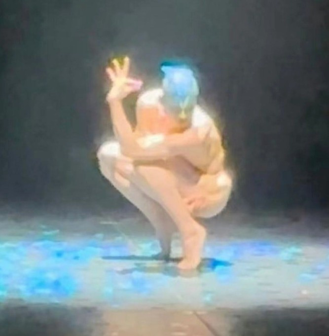 Điệu múa do Dương Lệ Bình dàn dựng bị chỉ trích vì có nhiều động tác mơn trớn quá đà.