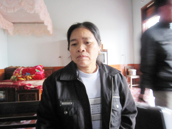 Bà Bùi Thị Huyền mẹ thuyền viên Hương