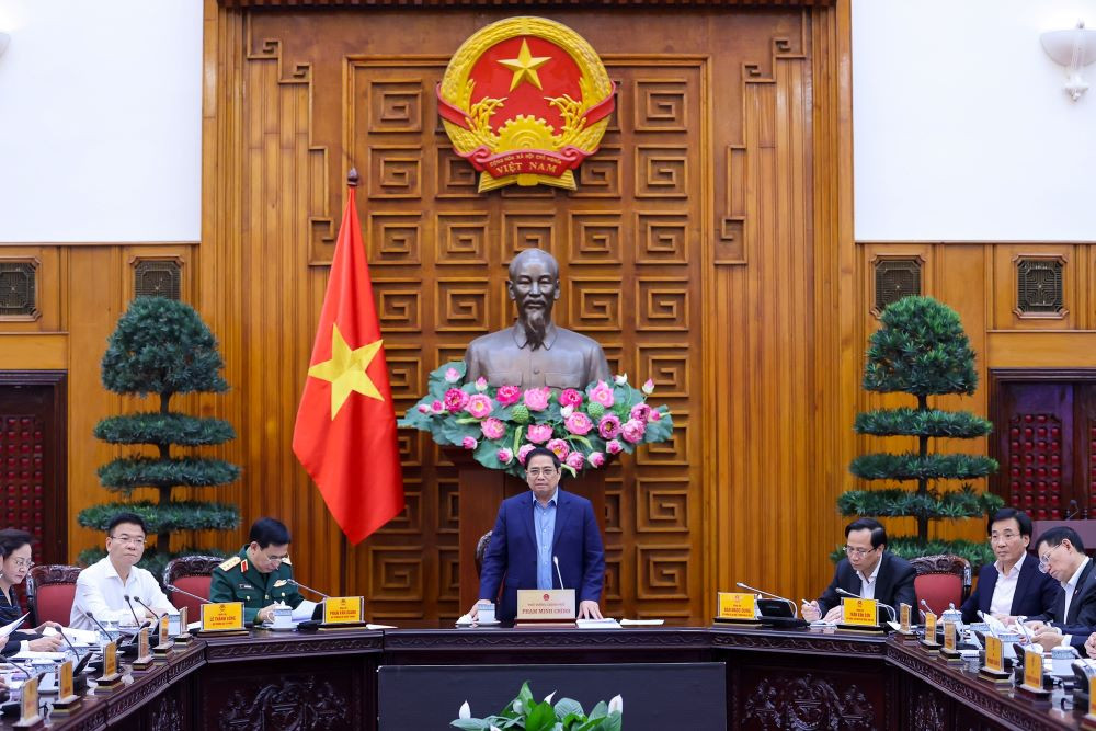 Thủ tướng chủ trì phiên họp thứ nhất của Ban Chỉ đạo phòng thủ dân sự quốc gia. Ảnh: Nhật Bắc Thủ tướng chủ trì phiên họp thứ nhất của Ban Chỉ đạo phòng thủ dân sự quốc gia. Ảnh: Nhật Bắc