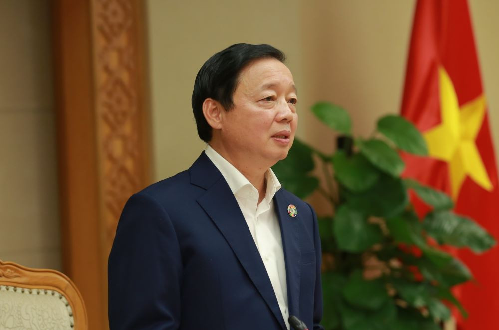 Phó Thủ tướng Trần Hồng Hà phát biểu kết luận cuộc họp.