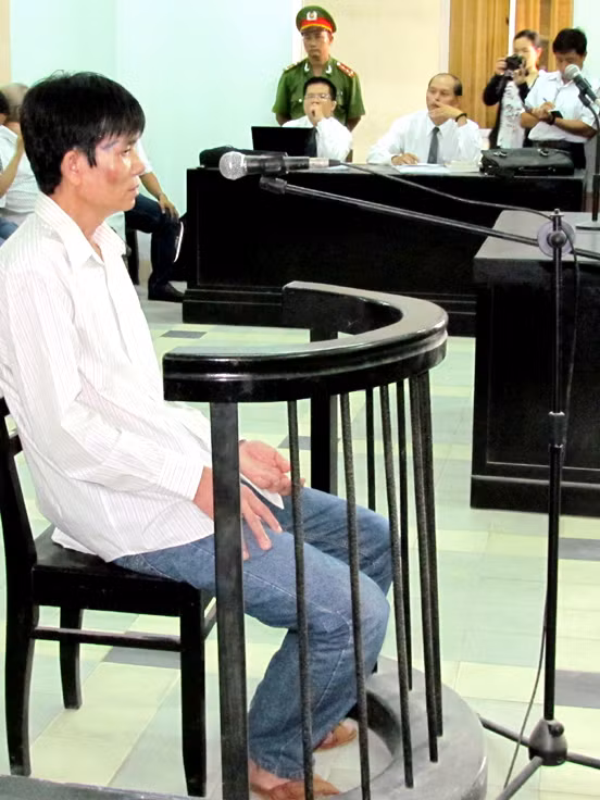 Bị cáo Nguyễn Viết Trương tại phiên tòa phúc thẩm. Bị cáo Nguyễn Viết Trương tại phiên tòa phúc thẩm