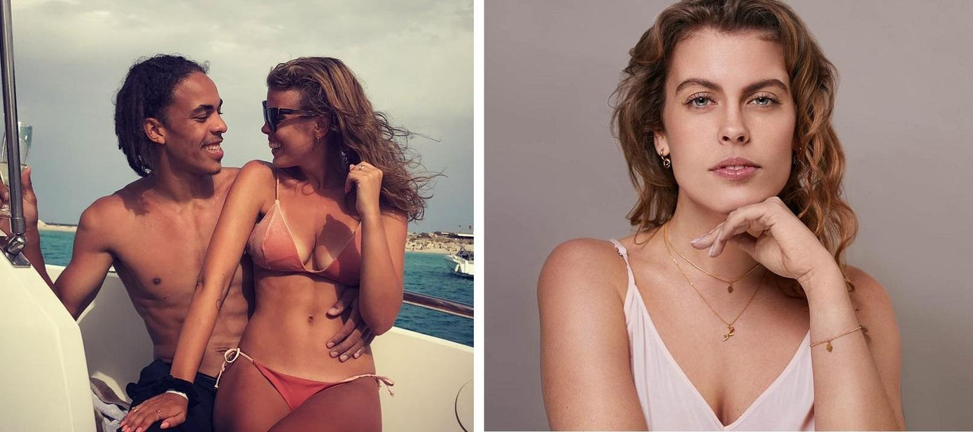 Maria Duus, bạn đời của tiền đạo Yussuf Poulsen. Cặp đôi có một con chung.