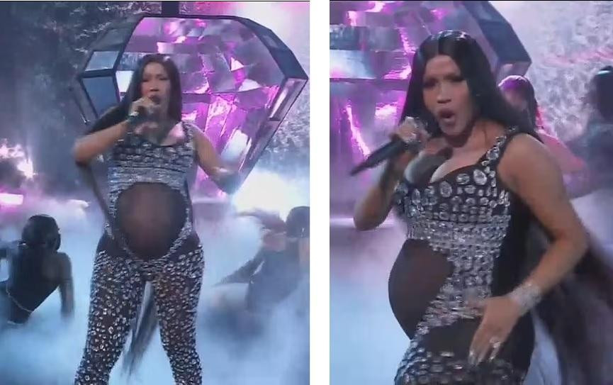 Người đẹp mặc đồ bó sát, xuyên thấu ngay phần bụng biểu diễn tại BET 2021 vào tối 27/6 (giờ địa phương). Người đẹp mặc đồ bó sát, xuyên thấu ngay phần bụng biểu diễn tại BET 2021 vào tối 27/6 (giờ địa phương).