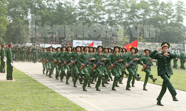 Tiếp đến là khối chiến sĩ bộ binh