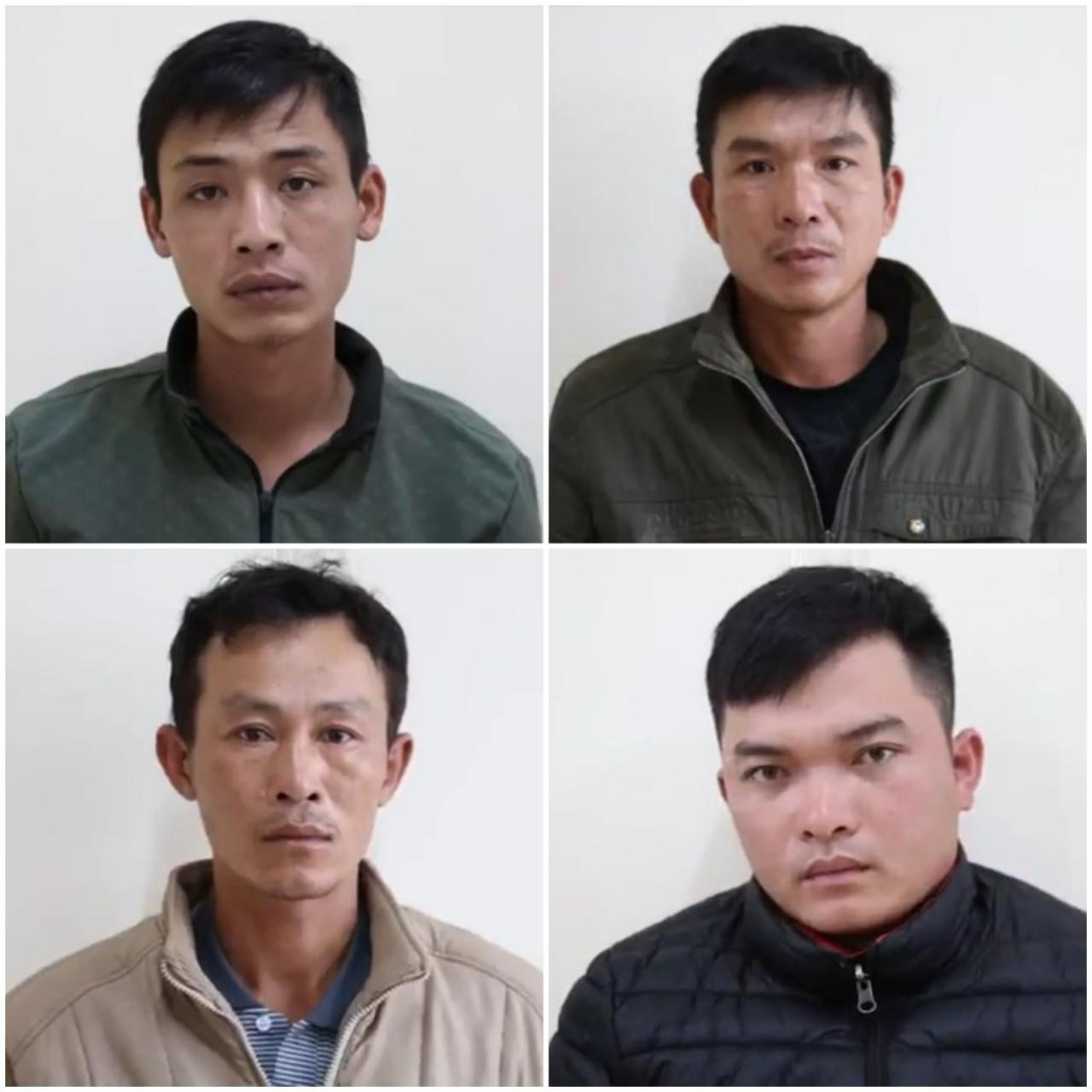 Hàng trên, từ trái qua: Lê Thanh, Nguyễn Long Kỳ, Lê Đức Hòa và Trần Văn Trọng