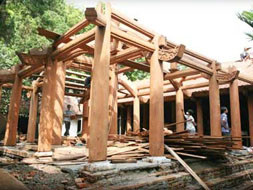 Chùa Trăm Gian bị phá, xây lại. Chùa Trăm Gian bị phá, xây lại