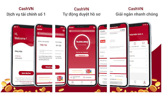 Dịch vụ tín dụng "cashvn" được quảng cáo trên mạng xã hội.