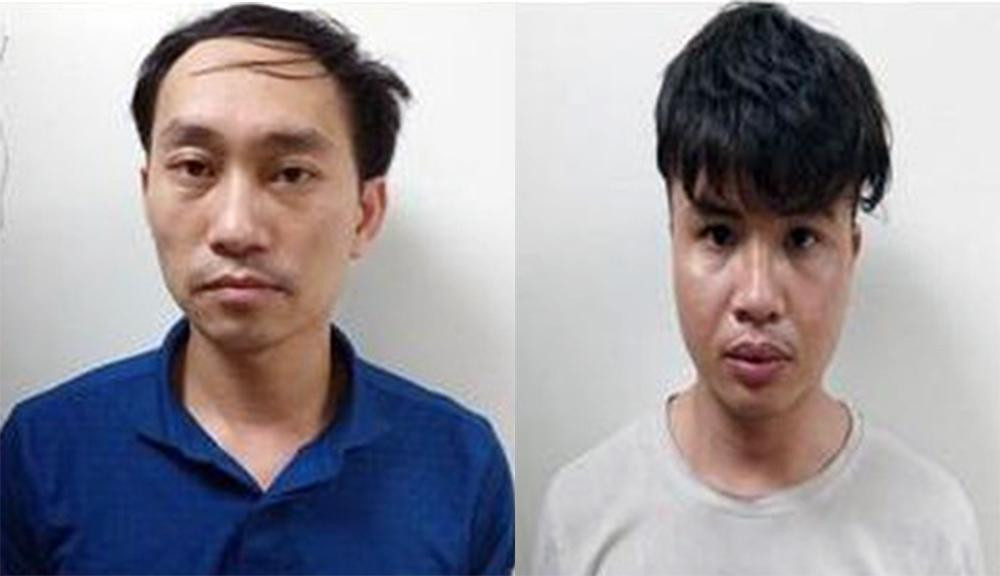 Hai đối tượng bị tạm giữ. Ảnh: Công an cung cấp.