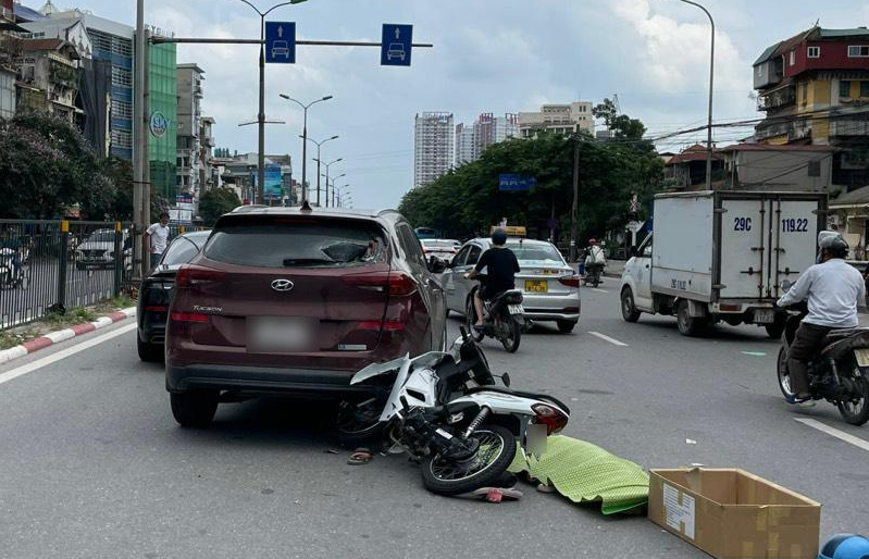 Hiện trường vụ tai nạn.