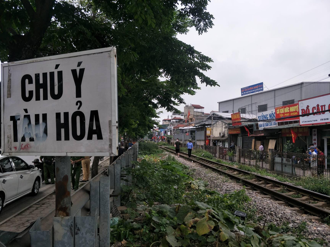 Hiện trường vụ tai nạn.