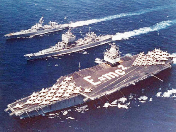 Mỹ huy động cả tàu sân bay hạt nhân USS Enterprise vào chiến dịch. Ảnh: USN. Mỹ huy động cả tàu sân bay hạt nhân USS Enterprise vào chiến dịch Ảnh: USN
