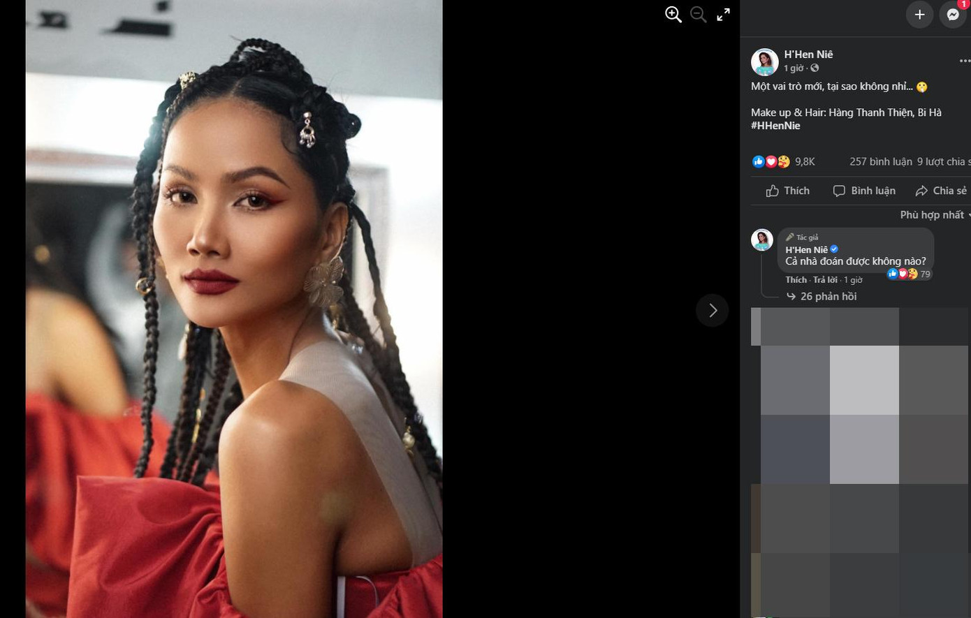 H'Hen Niê có động thái bất ngờ trên fanpage cá nhân sau thông tin cô sẽ làm giám khảo Miss Universe.