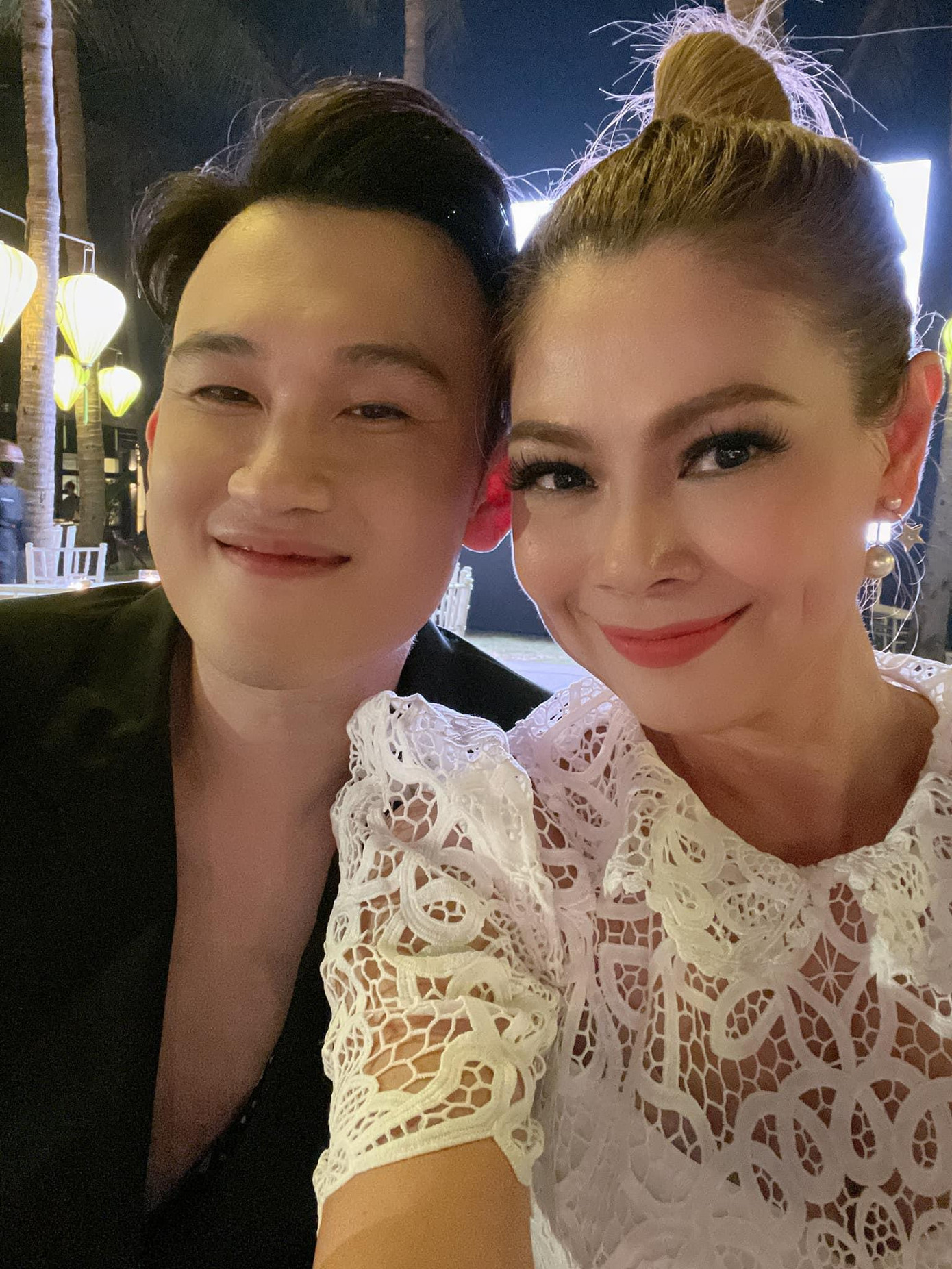 Thanh Thảo tham dự show diễn của người em Dương Triệu Vũ tối 25/4.