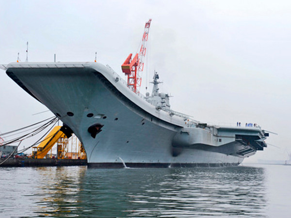 Tàu sân bay Varyag ở tỉnh Liêu Ninh. Ảnh: Xinhua. Tàu sân bay Varyag ở tỉnh Liêu Ninh. Ảnh: Xinhua