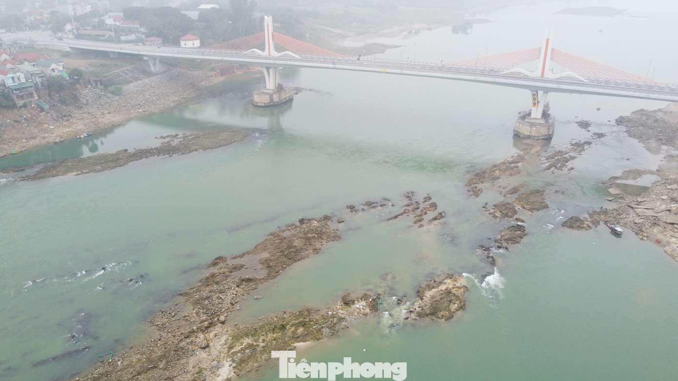 Với diễn biến thời tiết như hiện nay, mực nước sông Lô dự báo sẽ tiếp tục xuống thấp, gây mất an toàn giao thông đường thủy và còn gây khó khăn cho việc lấy nước sản xuất nông nghiệp. Với diễn biến thời tiết như hiện nay, mực nước sông Lô dự báo sẽ tiếp tục xuống thấp, gây mất an toàn giao thông đường thủy và còn gây khó khăn cho việc lấy nước sản xuất nông nghiệp.