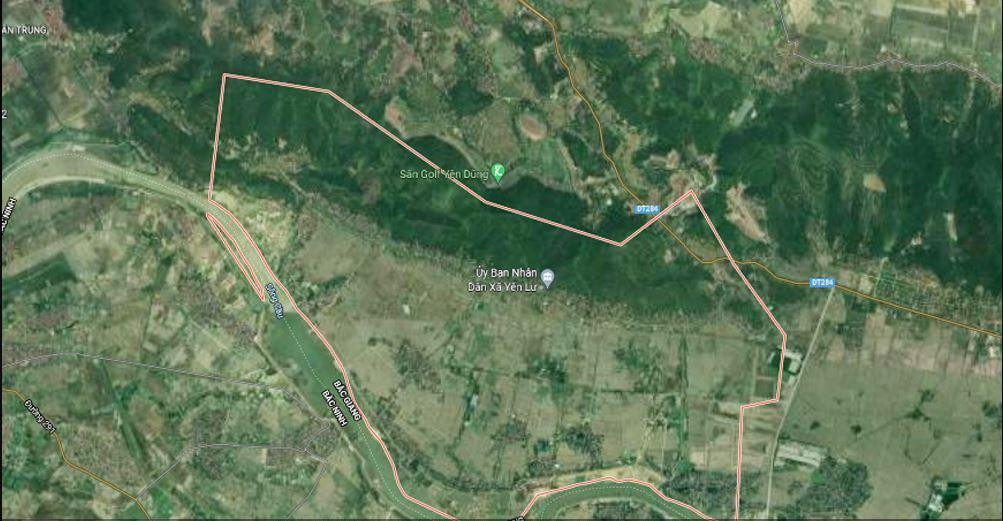 Vị trí xây dựng Khu công nghiệp Yên Lư