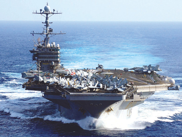 Tàu sân bay Mỹ USS George Washington. Ảnh: Military Factory