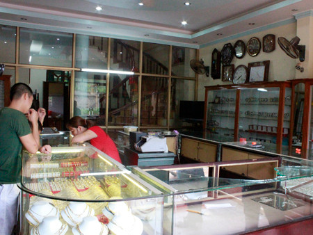 Tiệm vàng Hạnh Thúy - nơi xảy ra vụ cướp táo tợn