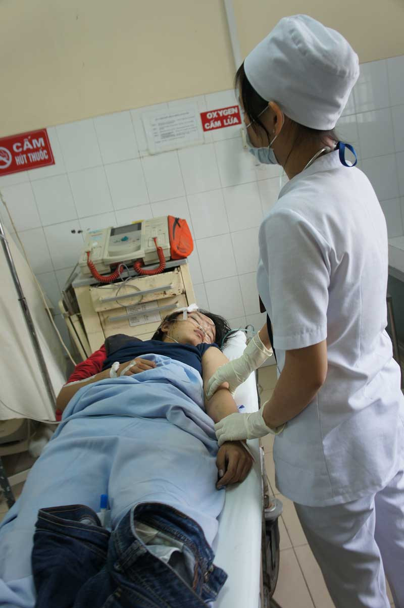 Vụ tai nạn khiến nhiều người bị thương