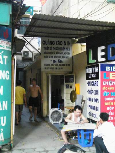 Số nhà 171 Bà Triệu- điểm nóng trong vi phạm trật tự xây dựng và quản lý đô thị ở phường Lê Đại Hành và quận Hai Bà Trưng. Ảnh: VTC News