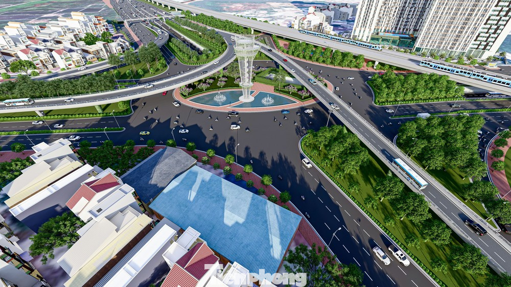 Phối cảnh nút giao thông An Phú sau khi hoàn thành. Ảnh: Ban Giao thông TPHCM