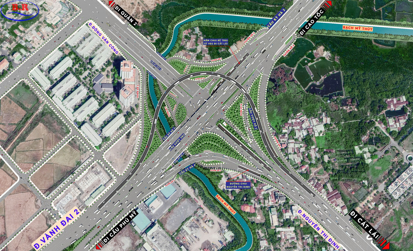 Đến thời điểm hiện tại, Ban Giao thông TPHCM đã hoàn thành một số hạng mục thuộc giai đoạn 1 và giai đoạn 2 của dự án, đưa vào khai thác sử dụng từ đầu năm 2019 đến năm 2021 như: hầm chui rẽ trái, một đơn nguyên cầu vượt 4 làn xe trên đường Vành đai 2 và cầu Kỳ Hà 3 – nhánh trái, cầu Mỹ Thủy 3 gồm 6 làn xe nằm giữa cầu Mỹ Thủy 1 và cầu Mỹ Thủy 2. Đến thời điểm hiện tại, Ban Giao thông TPHCM đã hoàn thành một số hạng mục thuộc giai đoạn 1 và giai đoạn 2 của dự án, đưa vào khai thác sử dụng từ đầu năm 2019 đến năm 2021 như: hầm chui rẽ trái, một đơn nguyên cầu vượt 4 làn xe trên đường Vành đai 2 và cầu Kỳ Hà 3 – nhánh trái, cầu Mỹ Thủy 3 gồm 6 làn xe nằm giữa cầu Mỹ Thủy 1 và cầu Mỹ Thủy 2.