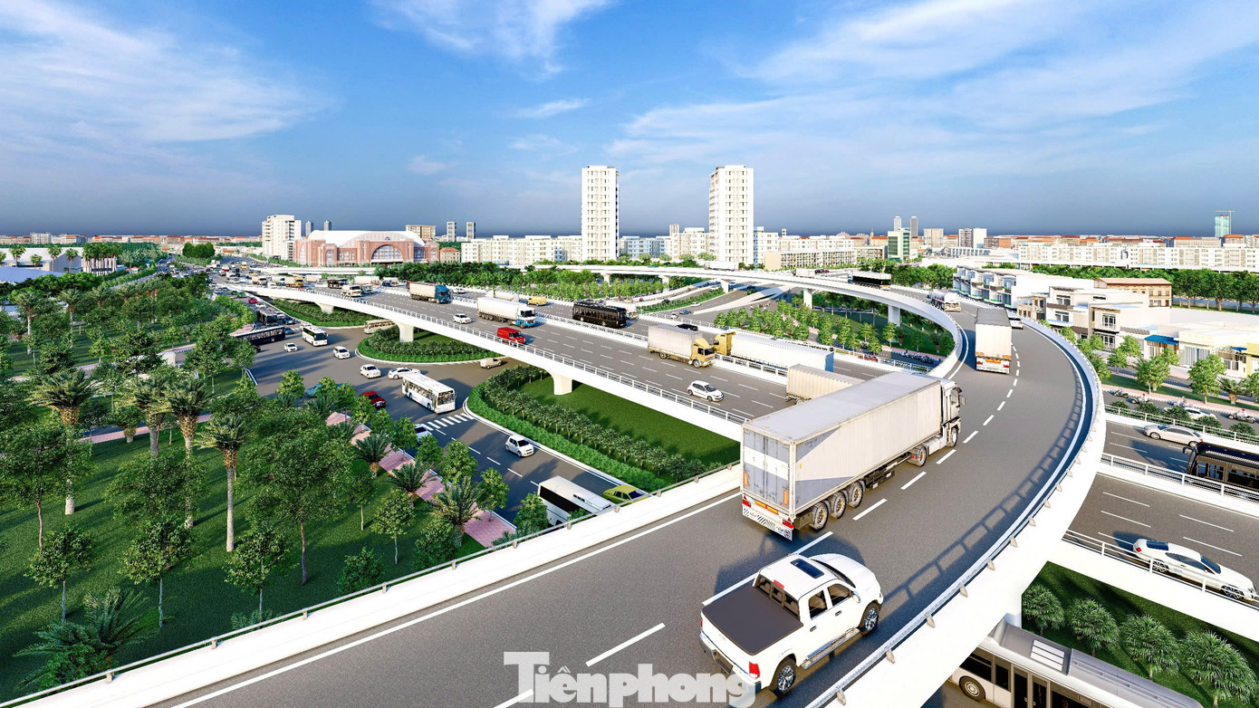 Dự án xây dựng nút giao thông Mỹ Thủy có thiết kế hoàn chỉnh với quy mô nút giao 3 tầng.