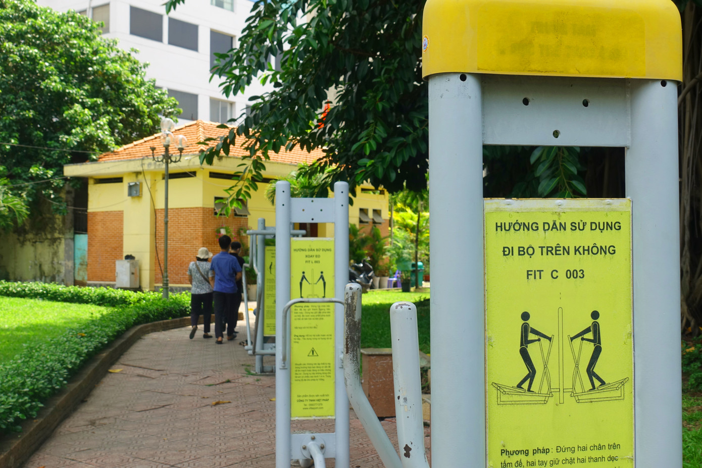 Một góc của công viên Bách Tùng Diệp.