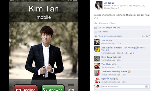 An Nguy cũng không nằm ngoại lệ, cô bạn tỏ vẻ không thích khi Kim Tan cứ gọi nhiều 
