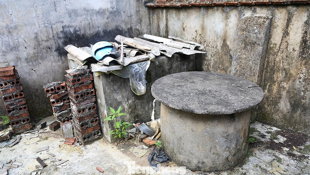 Một góc nhà tắm của chú Quang (thôn 5, Hiệp Hòa, Thạch Thất).