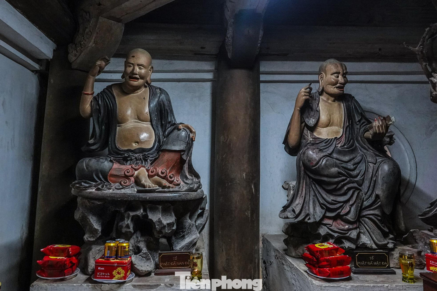 Đây được coi là nơi quy tụ những kiệt tác điêu khắc Phật giáo Việt Nam thế kỷ 18. Trong 64 pho tượng, phải kể đến bộ tượng 18 vị La Hán được chạm khắc từ thời Tây Sơn cách đây gần 300 năm.