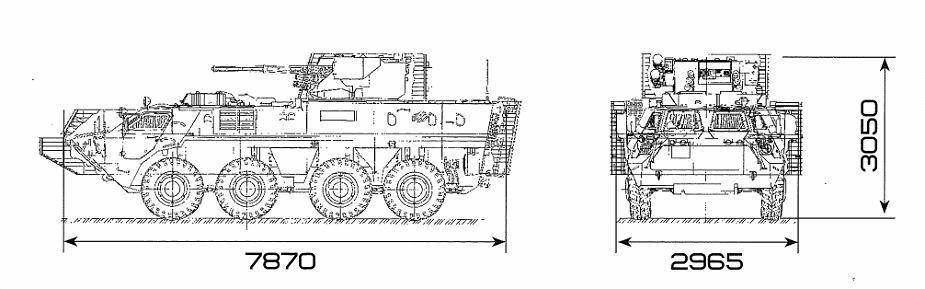 Bản vẽ mô phỏng BTR-4E. Ảnh: armyrecognition