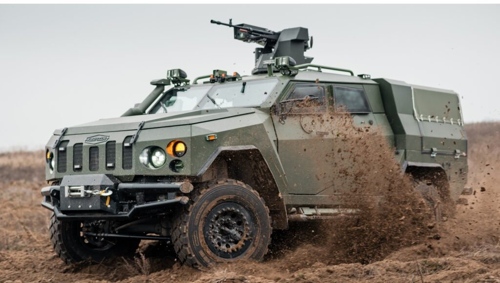 Xe có thể được trang bị súng máy 12,7 mm. Ảnh: ukrarmor Xe có thể được trang bị súng máy 12,7 mm. Ảnh: ukrarmor