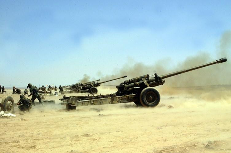 M-46 có kíp chiến đấu gồm 8 người. Ảnh: Printerest